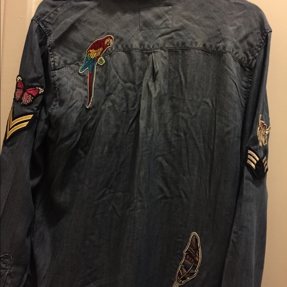 Rails blue shirt with patch - Picture 7 of 8